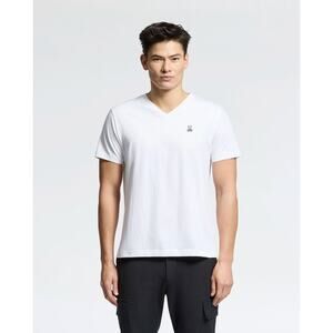 NWT Psycho Bunny Classic V Neck Tee in White size XXL